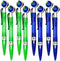 Maydahui 30 Pcs Cute Earth Pens Retractable Earth Globe Spins Pens Tellurion Shape Ballpoint Pens Black Ink Novelty Earth Day Favor Pens for Stude...