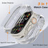 COOLQO 2 Pack Waterproof 2 in 1 Case Compatible for Apple Watch Ultra 2/Ultra 49mm, 9H Tempered Glass Screen Protector, Full Body Protective Cover...