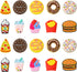 KitBeads 10pcs Silicone Food Beads Mixed Styles Cookie Pizza Donut Beads Rubber Burger Food Focal Beads for Jewelry Making Keychain Bulk...