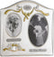 Lawrence 590143 Satin Silver & Brass Plated 2 Opening Picture Frame...