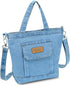 Small Denim Tote Bag for Women Hobo Shoulder Bag Casual Canvas Bag Crossbody Bag Large Capacity Purse Satchel...