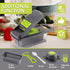 Ourokhome Vegetable Chopper, 12 in 1 Professional Mandoline Slicer for Kitchen, Multifunctional Food Chopper Cutter for Onion, Potato, Tomato, Veg...