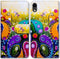 Case for iPhone XR, Colorful Dragonfly Leather Flip Wallet Case Cover with Card Slot Holder Kickstand for Bcov Case for iPhone XR...