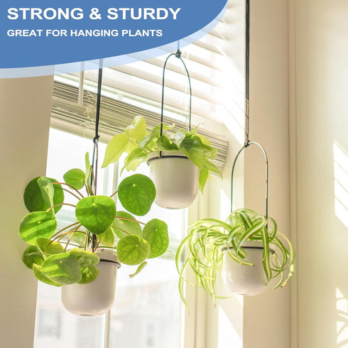 ADIIL 10 Pcs S Hooks for Hanging with Safety Buckle, Heavy Duty Metal S Shaped Closet Hooks for Hanging Plants, Kitchen Utensils, Jeans, Bags, Pot...