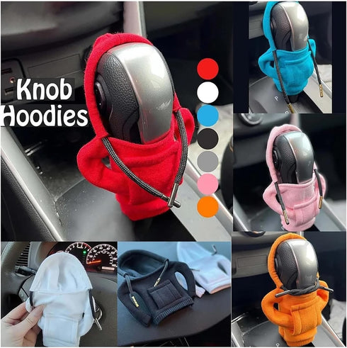 3 pcs Gear Shift Hoodie,Hoodie Car Gear Shift Cover,Car Decorations,Gift for Men(Red/Orange/Blue)...