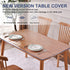 12x28 inch Clear Plastic Table Cover Protector Transparent Rectangular Tablecloth 1.5mm Thick Vinyl Desk Pad Protector Mat for Kitchen Countertop ...