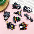 12Pieces Various Halloween Resin Pendant Cartoon Pumpkin Hat Bat Skull Pendant DIY for Earrings Necklace Bracelet Jewelry Making and Crafting Supp...