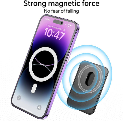 Coolpow Magnetic Phone Wallet for Apple Magsafe Wallet?Super Magnet? for iPhone Wallet Card Holder for Apple Wallet Magsafe for iPhone 15 14 13 12...