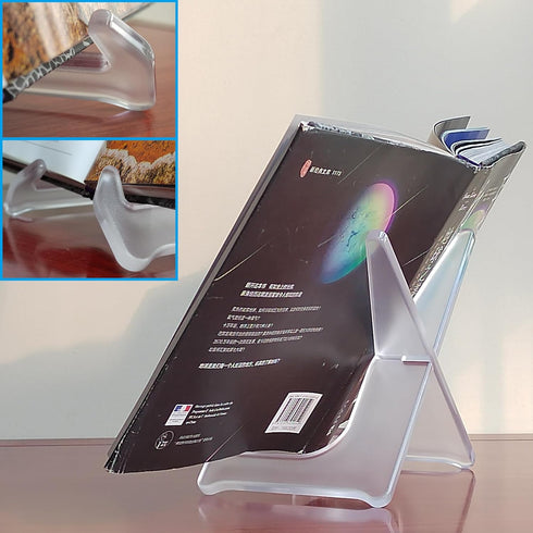 Plate Stand Easel Frame Holder for Photo Albums, Frames, Certificate Document Frame, Large Platters, Dishes, Hardcover Book (6.5 inch Tall for Ite...