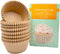 Jumbo Cupcake Liners 300 pcs Natural Muffin Liners No Smell,Food&Grade,Greaseproof Paper Baking Cups, Cupcake Wrappers for Party,Christmas by Gold...