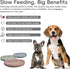 Slow Feeder Dog Bowls, Silicone Slow Feeder for Dogs & Puppies, Dog Puzzle Bowl with Suction Cup for Anxiety Relief, Slow Eating, Dishwasher Fit, ...