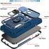 Case for iPhone 13 PRO MAX, Camera Cover Phone Case with Rotation Ring Stand for Apple iPhone 13 PRO MAX - Blue...