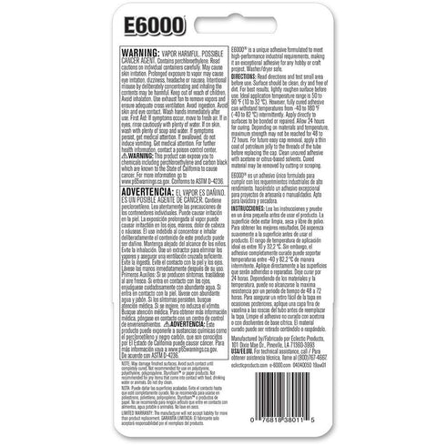 E6000 237039 Multipurpose Adhesive, Black, 2 oz (?hree P?ck)...
