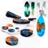 Island Resin Pendant Molds, (4 Pack) Ocean Themed Style Silicone Epoxy Molds for DIY Jewelry Pendant Necklace Keychain Jewel and Resin Crafts...
