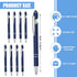 8 Pcs Blue Ink Ballpoint Pen with Stylus Tip 2 in 1 Stylus Ballpoint Pen Metal Pens Stylus Pen for Touch Screens School Office Coworkers (Navy Blu...