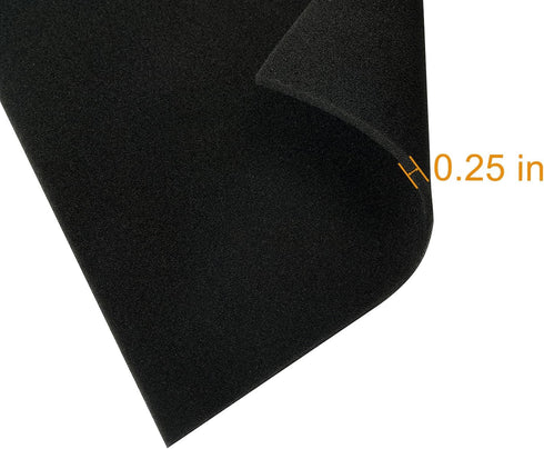 Cuttable Foam Pad Pre Filter, Can Cut to Fit Most Air Conditioner, Air Purifier, Kitchen Trash Cans, Pet Deodorizing Mat, 16.1x39.3x1/4inch(1Pack)...