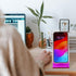 Acrylic Cell Phone Stand, Portable Phone Holder for Desk Universal Stand Holder with Non-Slip Dock for Home Kitchen Office Bathroom (Purple)...