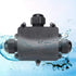 IP68 Waterproof Junction Box, M686 Outdoor Cable 3-Way Electrical Junction Box, Black Plastic Junction Box(T Type)...