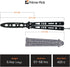 Butterfly Knife, Balisong Trainer Unsharpened Blade, 2 Practice Knives Set with Pouches Fully safe Not Real Blades...
