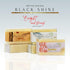 BlackShine | Organic Body Soap with Sponge, Natural Body Wash Women and Men with Goat Milk & Olive Oil - Sandalwood - Rose...
