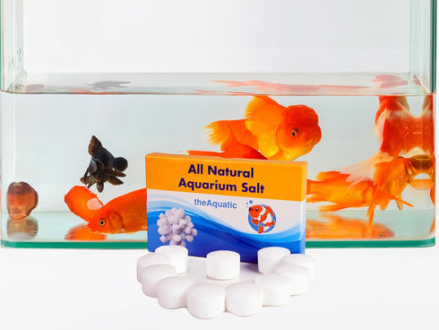 Premium Aquarium Salt, Aquarium Salt Freshwater Tablets for Aquarium Water Treatments Essential Supplies (15 Tablets)...