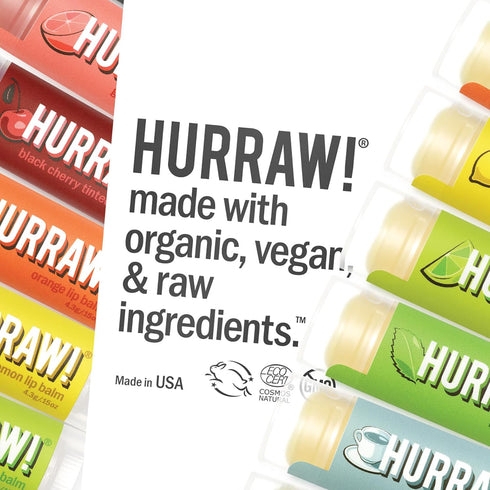 Hurraw! Coffee Bean Lip Balm, 3 Pack: Organic, Certified Vegan, Cruelty and Gluten Free. Non-GMO, 100% Natural Ingredients. Bee, Shea, Soy and Pal...
