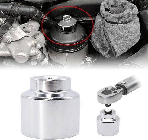 24mm Heavy Duty Oil Filter Wrench Compatible with BMW, Compatible with Chevy,Compatible with Dodge,Compatible with Chrysler and other vehicles...
