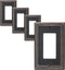 4-Pack Decorator Outlet Cover Plate, Decorative Switch Plates and Outlet Covers, Aged Bronze Metal Wall Plates for Electrical Outlets, Receptacle,...