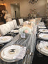 Table Runner Wedding Arch Decorations Table Line Bridal Shower Decor Fabric Romantic Pearl Lace Tablecloth for Events Embroidered Sheer Wrinkle Fr...