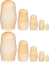 2 Sets Unpainted Nesting Dolls Blank Russian Nesting Dolls Personalize Create Your Own Christmas Russian Doll Wooden Matryoshka DIY Dolls Kit for ...