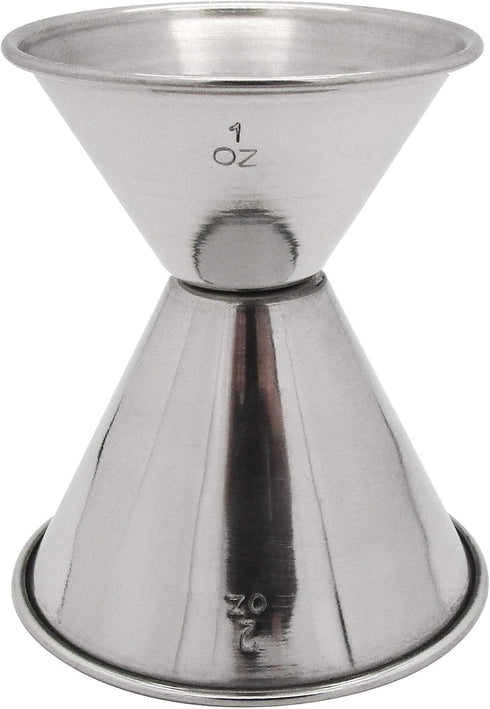 Hudson & Lane Stainless Steel Cocktail Barware Double Measuring Jigger 1 oz x 2 oz...