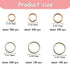 YAKA 1600Pcs 6 Different Sizes Open Jump Rings,5mm 6mm 7mm 8mm 9mm 10mm Ring Jewelry Keychain for Jewelry Making Accessories,1Pcs Jump Ring Open/C...