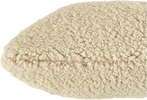 Body Pillow Cover. Sherpa with side zipper by Lavish Home – 18 ”x52” (Ivory)...