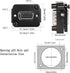 QIANRENON DB15 Panel Mount Straight Through Connector VGA Female to Female Panel Socket Converter 3 Row 15 Hole VGA Panel Coupler, Transmits Analo...