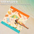 FunQeeu Beach Blanket, Sandproof Extra Large Beach Mat 83" X 79" for 2-8 Adults Waterproof Oversized Lightweight Quick Drying Outdoor Picnic Blank...