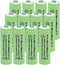 NiMH AA 600mAh 1.2V Rechargeable Batteries for Solar Lights, Garden Lights, Remotes, Mice(Pack of 12)...