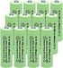 NiMH AA 600mAh 1.2V Rechargeable Batteries for Solar Lights, Garden Lights, Remotes, Mice(Pack of 12)...