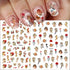 8 Sheets Angel Nail Stickers for Nail Art 3D Love God Cupid Nail Art Stickers Self-Adhesive Heart Rose Nail Supplies Cupid Angel Wings Flower Nail...