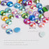 AB Diamond Painting Beads, 5D Diamond Painting Accessories, 20 Colors Round Diamond Painting Drills AB Rhinestones Flatback Rhinestones for Bead A...