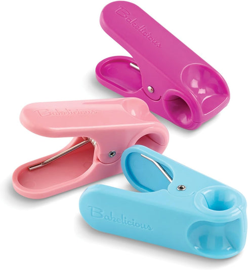 Decorating/Icing Bag Clips, Multi-Color, 1 x 1.5 x 2.75 inches, Set of 3...