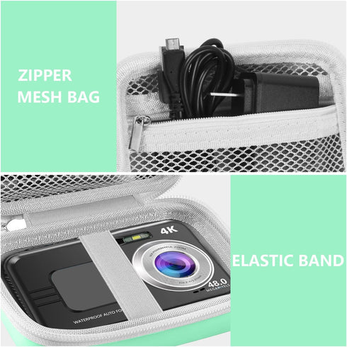 Leayjeen Waterproof Digital Camera Case Compatible with YISENCE/HICSHON/Trsunow/EUXOR/Yiffecal/ZNIARAKL10FT 30MP FHD 1080P Waterproof Camera,Fill ...