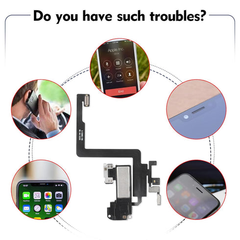Earpiece Speaker Replacement for iPhone 11 Pro Ear Speaker Flex Cable Replacement for iPhone 11 Pro with Tool...