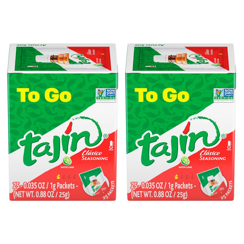 Tajin Clásico Chile Lime Seasoning To-Go Packets (Pack of 2)...