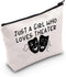 Theater Gifts Theater Actor Makeup Bag Drama Theater Lover Gift Drama Teacher Gift Who Loves Theater Travel Zipper Cosmetic Bag (Loves Theater bag...