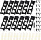 12 Pieces Black Easel Back Plastic Photo Frame Easel Back Stand Picture Frame Easel Back with 24 Pieces Screws & 15 Pieces Stickers and Screwdrive...