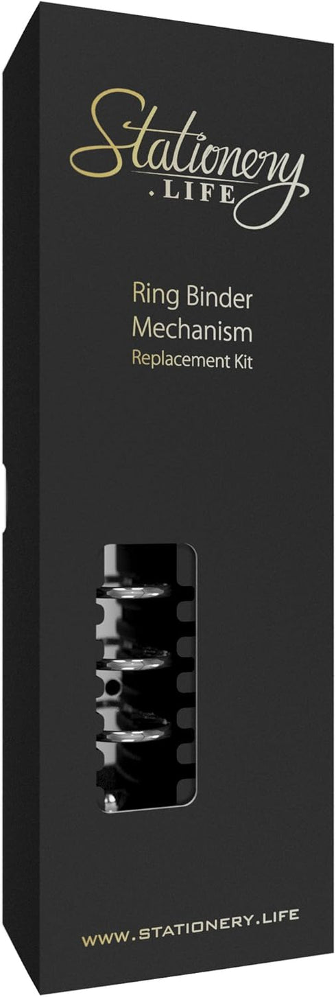 Stationery.Life Ring Binder Mechanism Replacement Kit for Personal Organizers Planners 6 Rings (Silver, Personal)...