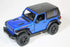 KiNSMART 2018 Jeep Wrangler Rudicon Hard Top Blue 5" 1:34 Scale Die Cast Metal Model Toy w/ Pullback Action...