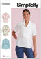 Simplicity Misses' Raised Waist Tops Sewing Pattern Packet, Design Code S9889, Sizes 12-14-16-18-20...