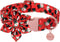 Christmas Dog Collar with Flower, Christmas Flower Collar for Puppy Girl Boy Dog or Cat, Comfortable Dog Collar Flower with Durable Metal Buckle, ...