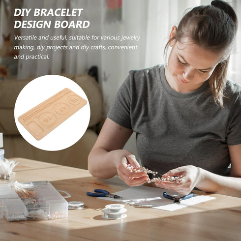 EXCEART Bead Board Beads Bracelets Jewelry Design Board Tray Bead Design Trays Bead Board Bracelet Beading Board Tray Jewelry DIY Beading Board Wo...